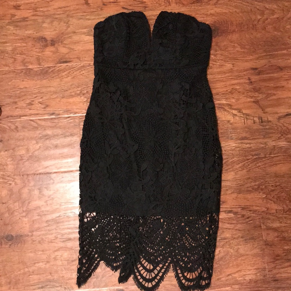 Black cocktail dress
